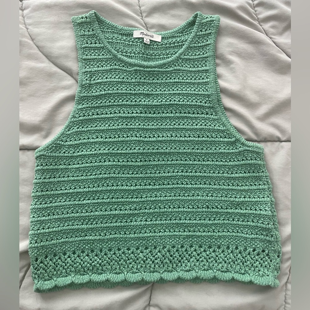 Madewell Kellen crocheted sweater tank
